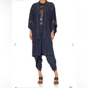 NWT CAMILLA SMALL 1300.00Mid Length Kimono Coat
Luxe Navy